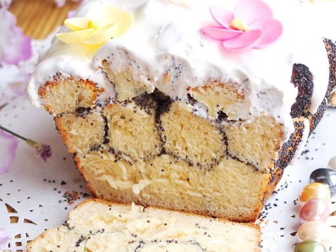 Рецепт сдобного кекса с маком