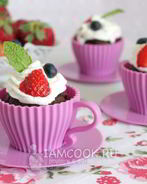 Шоколадно-кофейные капкейки