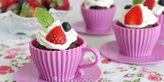 Шоколадно-кофейные капкейки