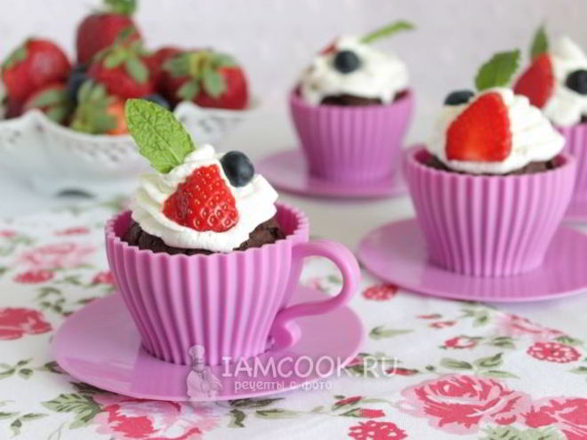 Рецепт шоколадна-кофейных капкейки