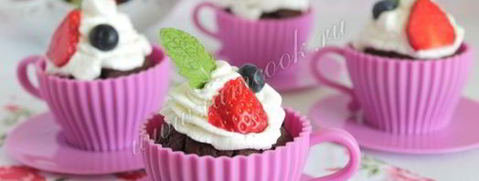 шоколадно-кофейные капкейки. Шаг 9