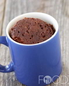 Шоколадный кекс в микроволновке