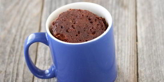 Шоколадный кекс в микроволновке