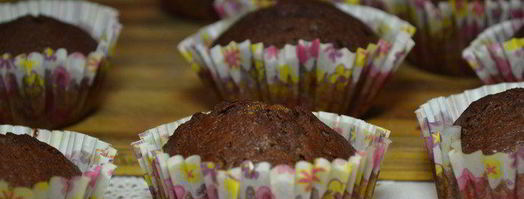 шоколадные кексы с начинкой из белого шоколада. Шаг 8