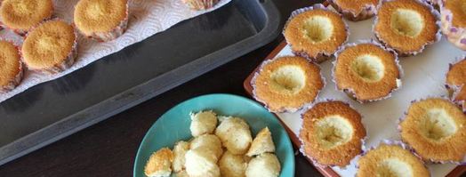 сливочные капкейки с шоколадной начинкой и сырным кремом. Шаг 4