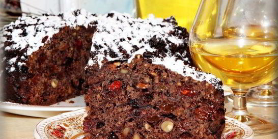 Старинный английский фруктовый кекс