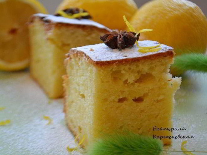 Рецепт творожно-лимонного кекс