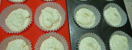 творожные капкейки с нутеллой и сливочным кремом. Шаг 3