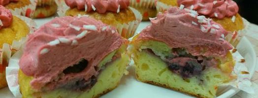 творожные кексики с кремом и джемом. Шаг 12