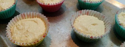 творожные кексики с кремом и джемом. Шаг 9