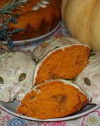 Тыквенные кексы Солнышко с изюмом и апельсином