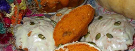 тыквенные кексы солнышко с изюмом и апельсином. Шаг 15