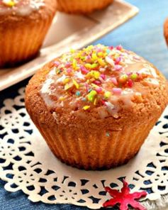 Ванильные кексы с кокосовой стружкой