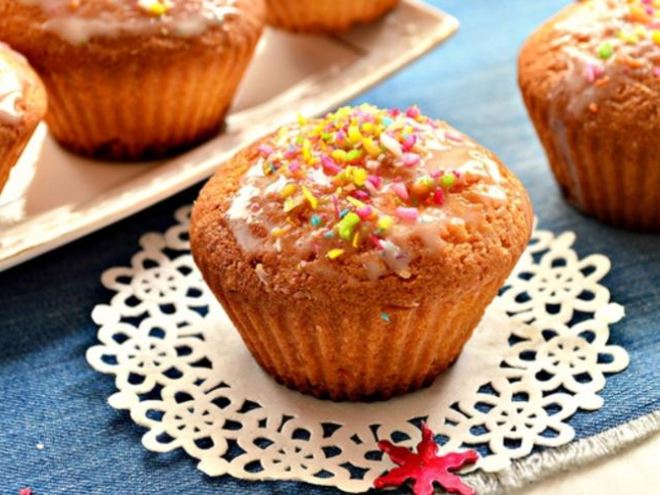 Рецепт ванильных кексов с кокосовой стружкой