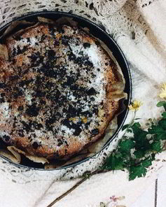 Яблочно-твороженный кекс