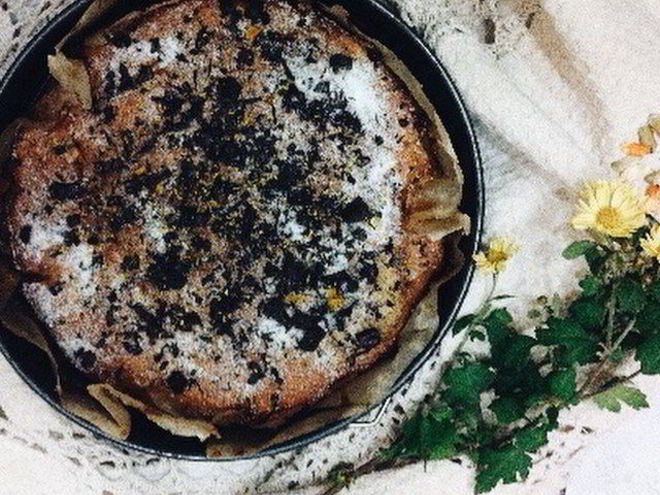 Рецепт яблочно-твороженного кекс