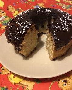 Яблочный кекс с шоколадом