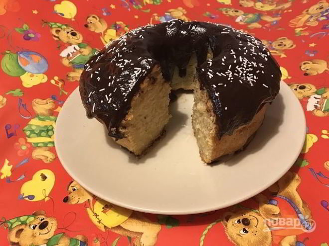 Рецепт яблочного кекса с шоколадом