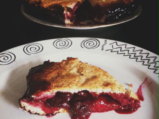 Рецепт ягодного кекса с творогом