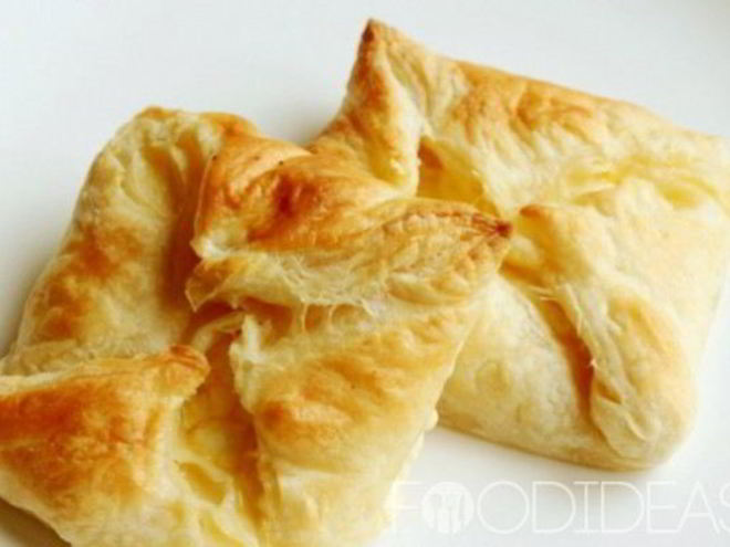 Рецепт хачапури из слоеного теста
