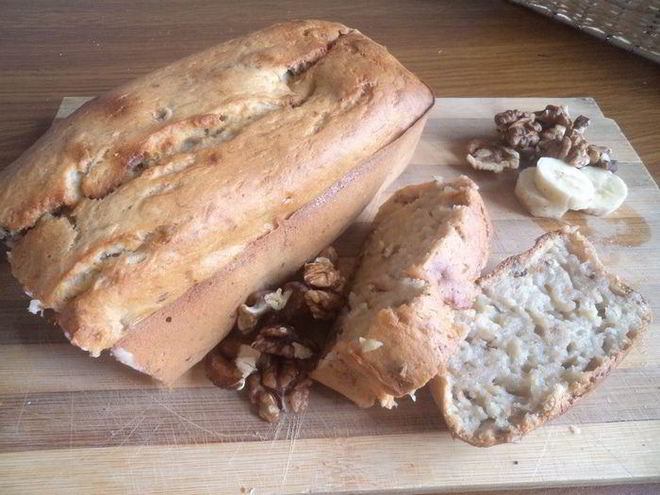 Рецепт бананового хлеба с орехами