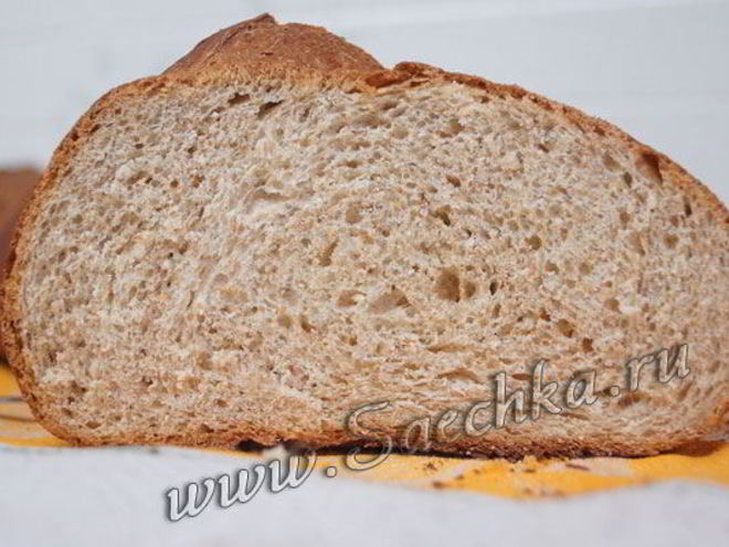 Рецепт батона с отрубями