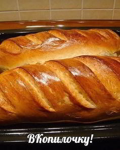 Домашний батон за 30 минут