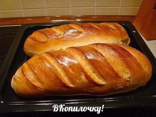 Рецепт домашнего батона за 30 минут