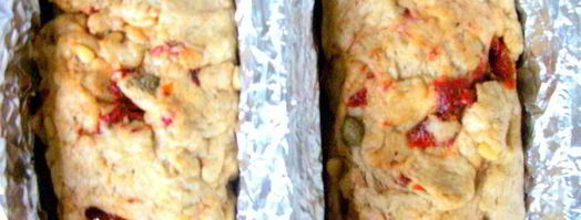 домашний хлебушек с вялеными томатами, кедровыми орешками и каперсами. Шаг 5