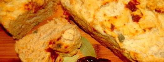 домашний хлебушек с вялеными томатами, кедровыми орешками и каперсами. Шаг 6