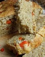 Гречневый хлеб с печеным перцем