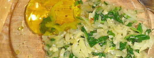 хлеб домашний со шпинатом, луком и сыром. Шаг 5