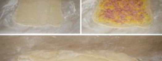 хлеб с колбасой и сыром в хлебопечке. Шаг 4