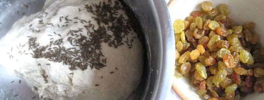 хлеб с тмином и изюмом. Шаг 4