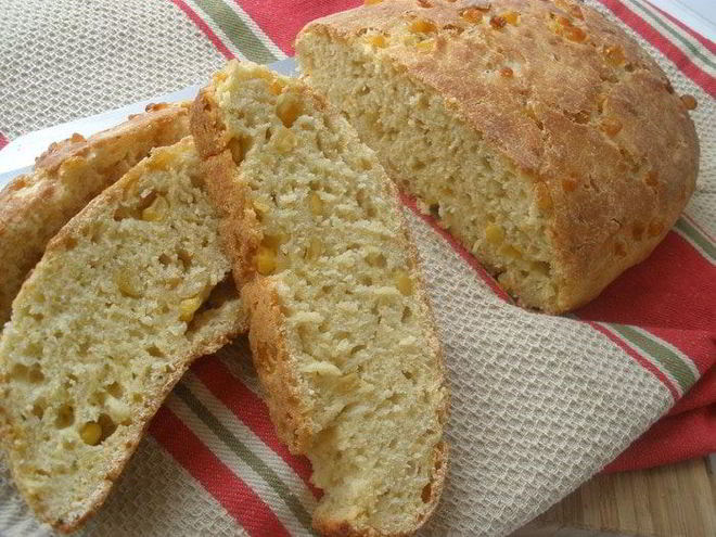 Рецепт кукурузного хлеба с зернами