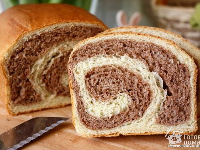 Рецепт мраморного хлеба