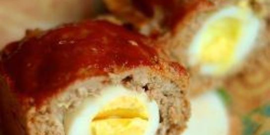 Мясной хлеб Митлоф с яйцом
