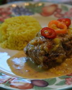 Мясной хлеб с кукурузным слоем