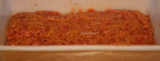 мясной хлеб с кукурузным слоем. Шаг 3