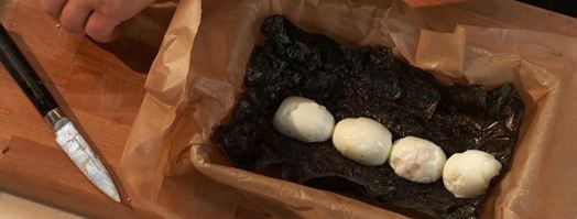 мясной хлеб с яйцом и орехами. Шаг 5