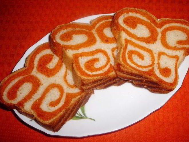 Рецепт пшенично-томатного хлеб