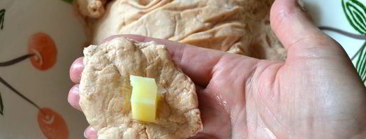 разборный томатный хлеб с начинкой. Шаг 6