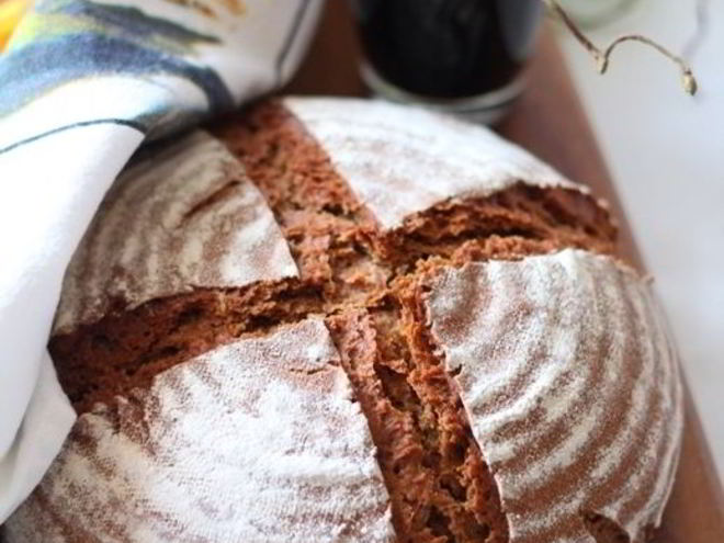 Рецепт ржаного хлеба на темном пиве и на ржаной закваске