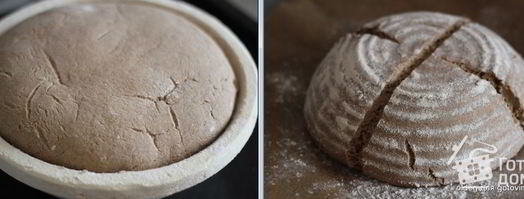 ржаной хлеб на темном пиве и на ржаной закваске. Шаг 4