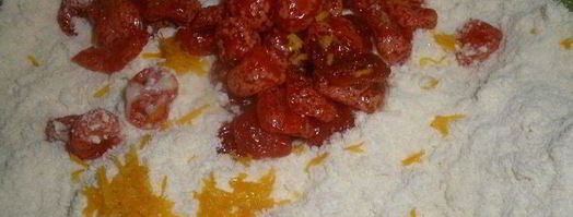 сконы с вяленой вишней и лимонной глазурью. Шаг 2