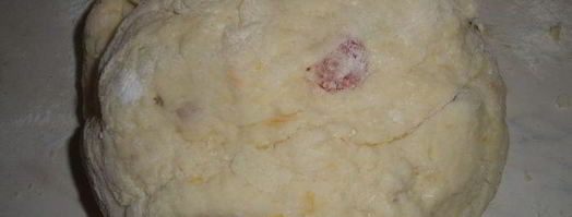 сконы с вяленой вишней и лимонной глазурью. Шаг 4