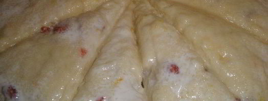 сконы с вяленой вишней и лимонной глазурью. Шаг 6