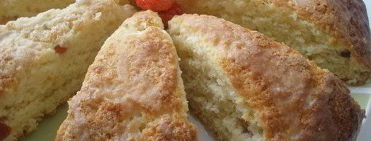 сконы с вяленой вишней и лимонной глазурью. Шаг 8