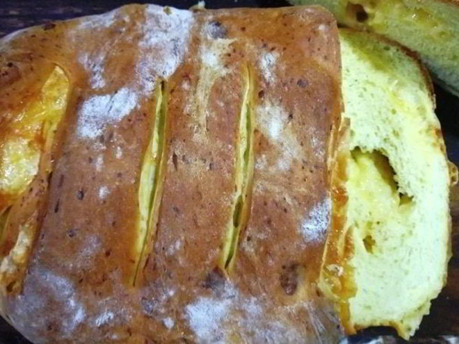 Рецепт сырного домашнего хлеба