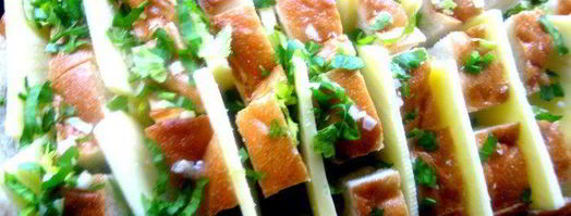 сырный хрустящий батон с чесноком. Шаг 11